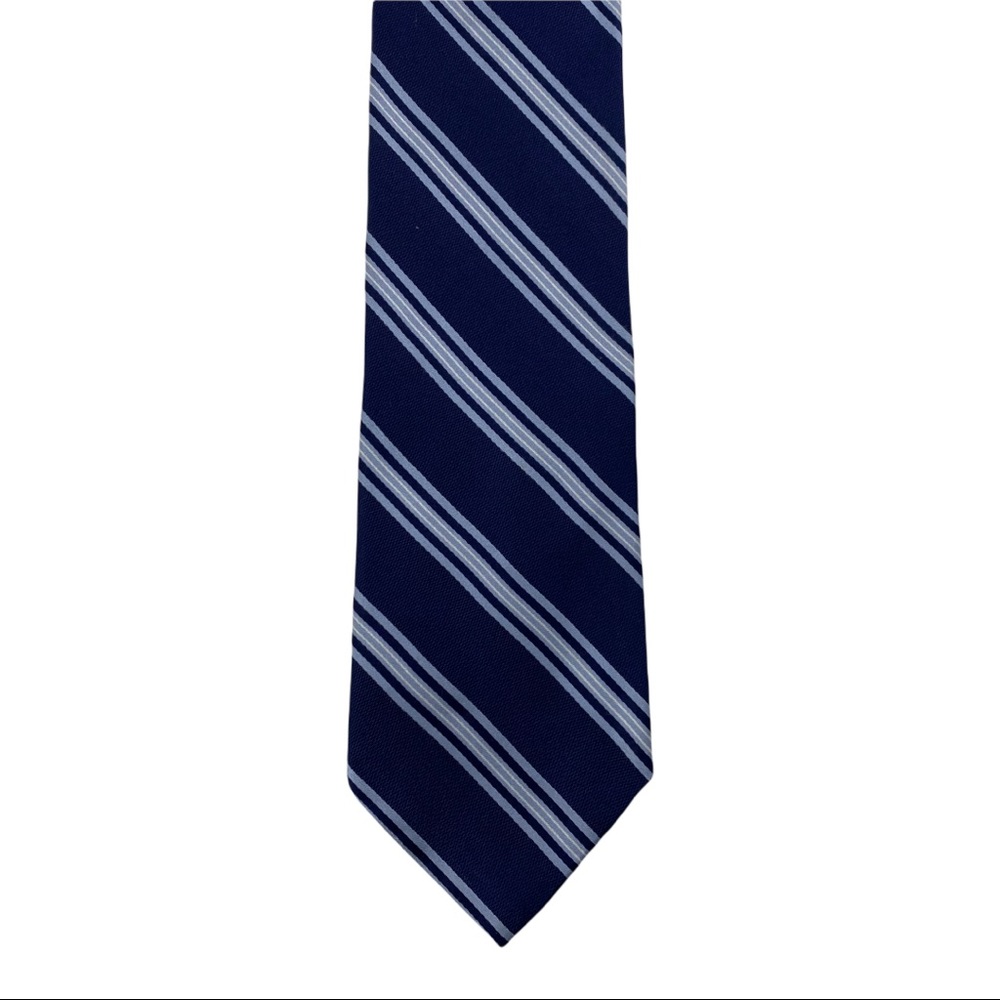 Tommy Hilfiger Striped Silk Tie, Blue